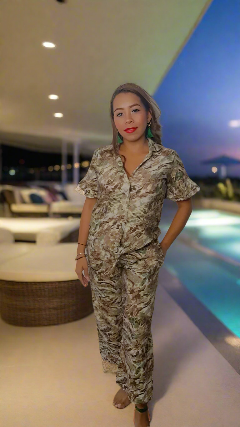 Paloma Top Savana | Elegant Handcrafted Blouse | Nido Shop