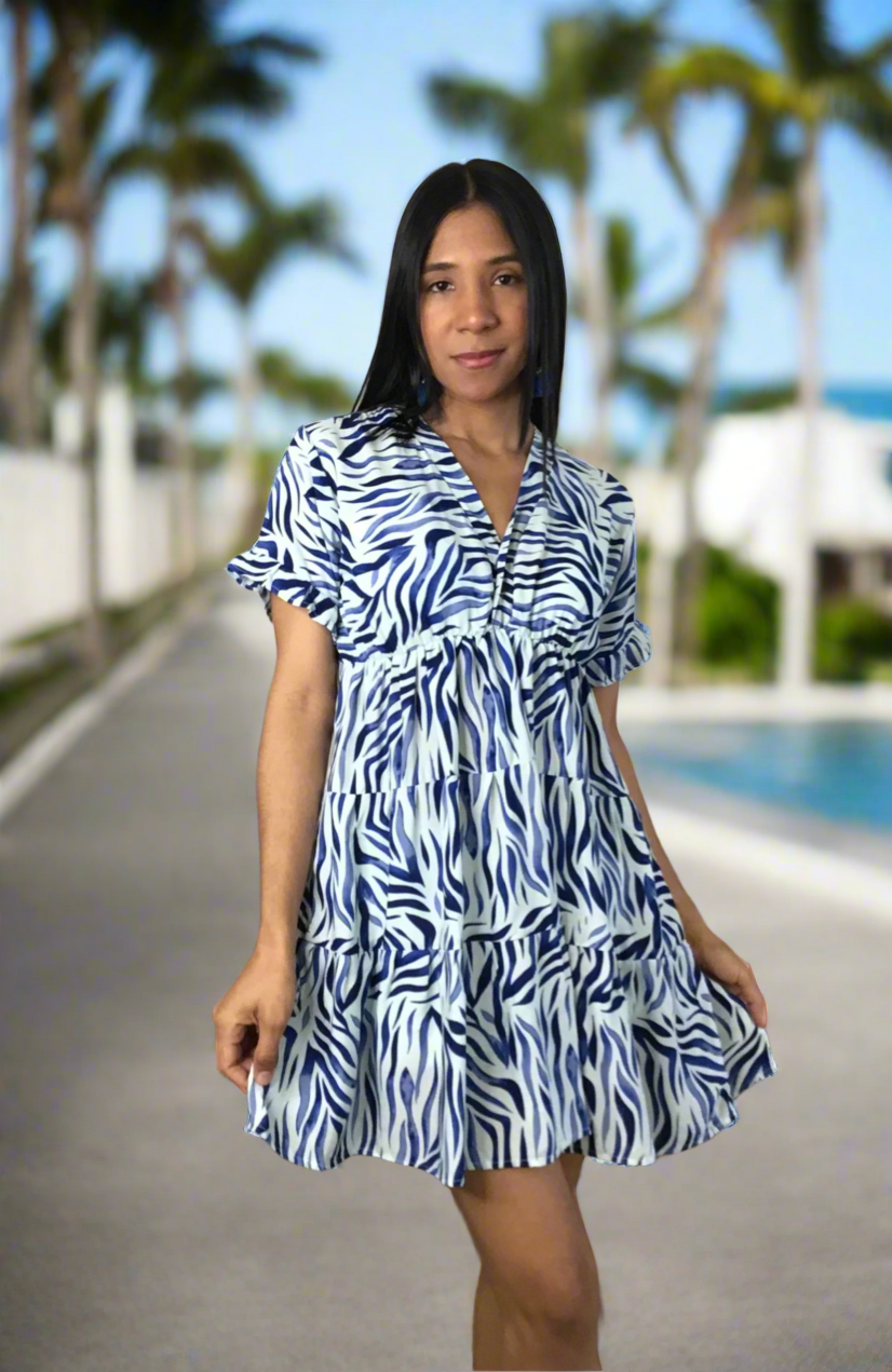 Pollera Dress Zebra | Handcrafted Elegance | Nido Shop