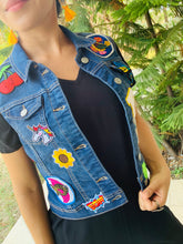 Load image into Gallery viewer, Multi Mola Upcycled Denim Vest
