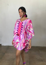 Load image into Gallery viewer, slow fashion sustainable light tropical clothing made in Panama, national talent direct to your home. Nido Shop pros at integrating local indigenous art with easy to wear cool contemporary clothing and beachwear. You feel blessed, want to relax and make good social choices. 
