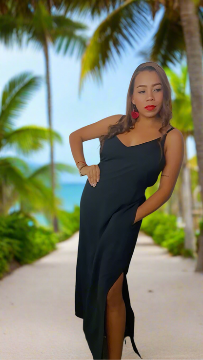 Strappy Maxi Black | Handcrafted Elegance | Nido Shop