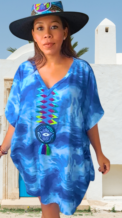 Pinta Mola Poncho Marea | Handcrafted Luxury | Nido Shop