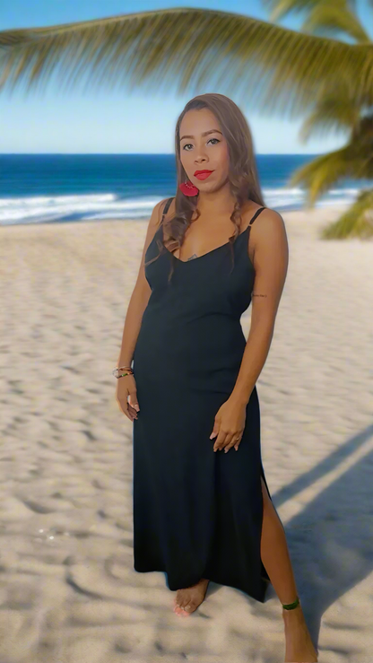 Strappy Maxi Black | Handcrafted Elegance | Nido Shop