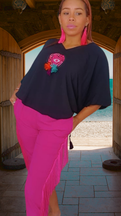 Mola Poncho | Indigenous Textile Art | Nido Shop