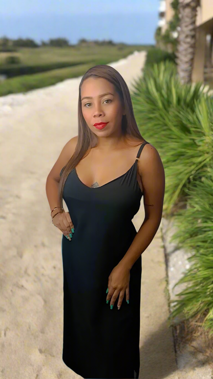 Strappy Maxi Black | Handcrafted Elegance | Nido Shop