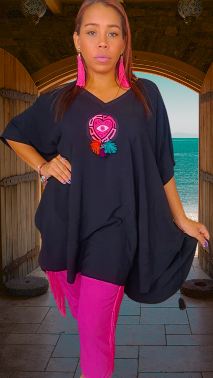 Mola Poncho | Indigenous Textile Art | Nido Shop