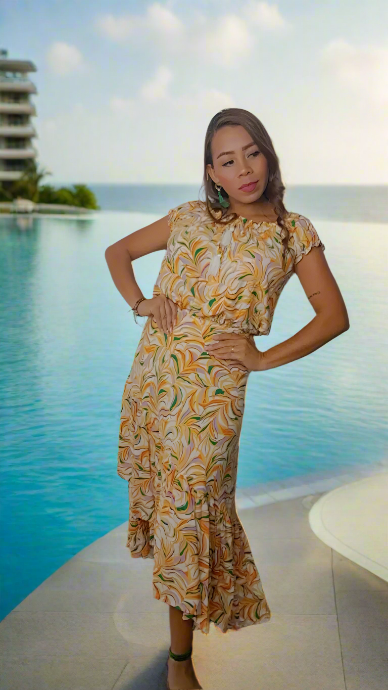 Carmela Wrap Skirt Merengue | Handcrafted Elegance | Nido Shop