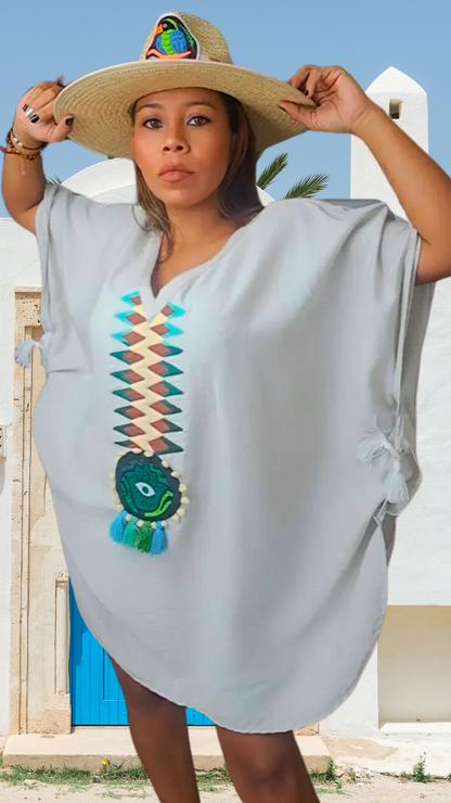 Poncho Jaguar Cafe | Hamsa Collection | Nido Shop