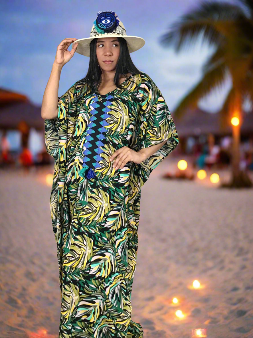 Nido Kaftan Pintas Coiba, kaftan artesanal hecho a mano en Panamá