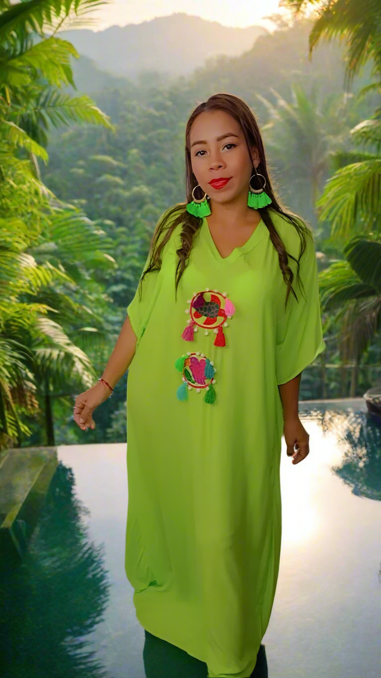 Kaftan Neon | Handcrafted Elegance | Nido Shop