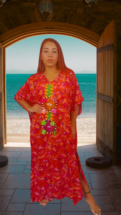 Pinta Mola Kaftan Montuna Vida | Indigenous Textile Art | Nido Shop