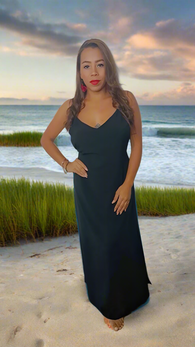 Strappy Maxi Black | Handcrafted Elegance | Nido Shop