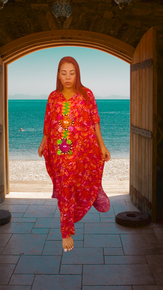 Pinta Mola Kaftan Montuna Vida | Indigenous Textile Art | Nido Shop