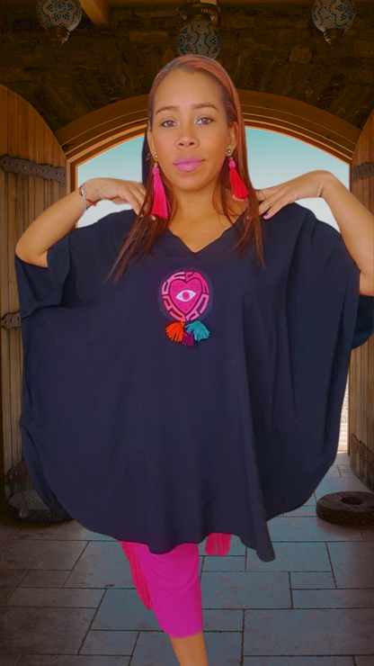 Mola Poncho | Indigenous Textile Art | Nido Shop