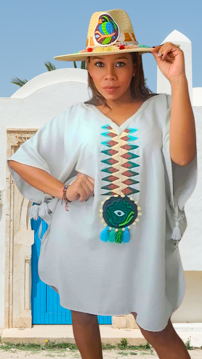Poncho Jaguar Cafe | Hamsa Collection | Nido Shop
