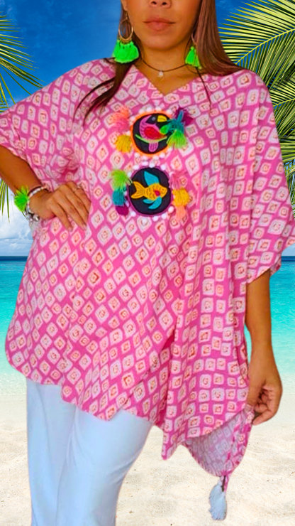 Mola Poncho Quetzal | Handcrafted Luxury | Nido Shop