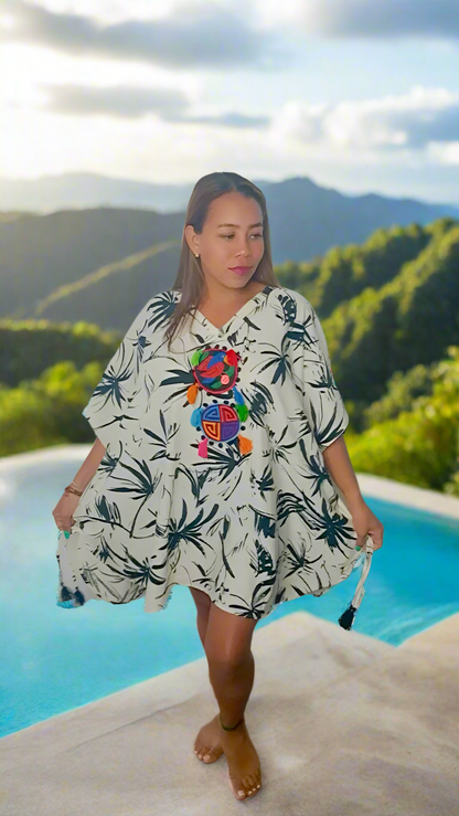 Mola Poncho PalmAtomica | Handcrafted Luxury | Nido Shop