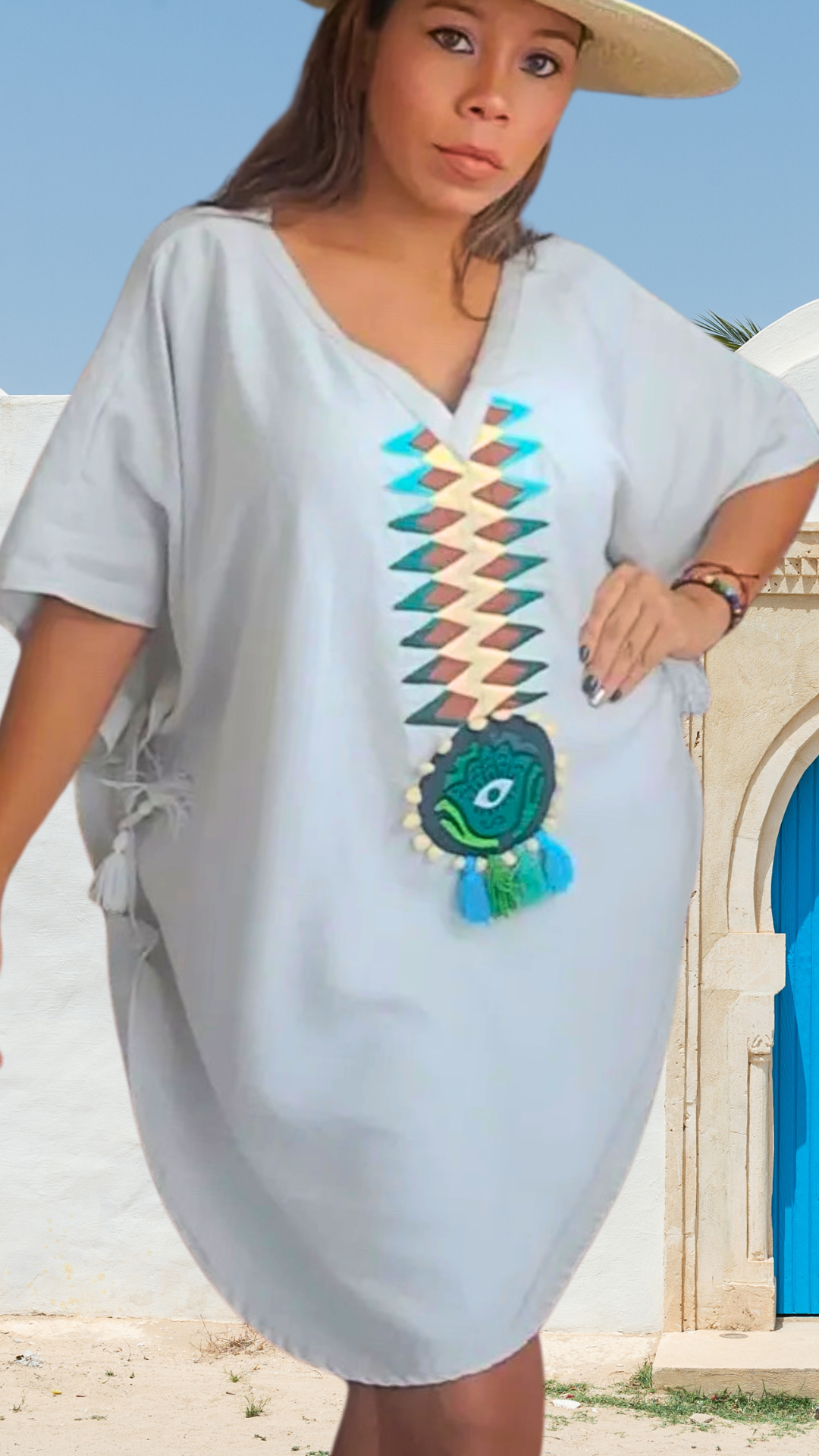 Poncho Jaguar Cafe | Hamsa Collection | Nido Shop