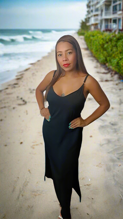 Strappy Maxi Black | Handcrafted Elegance | Nido Shop