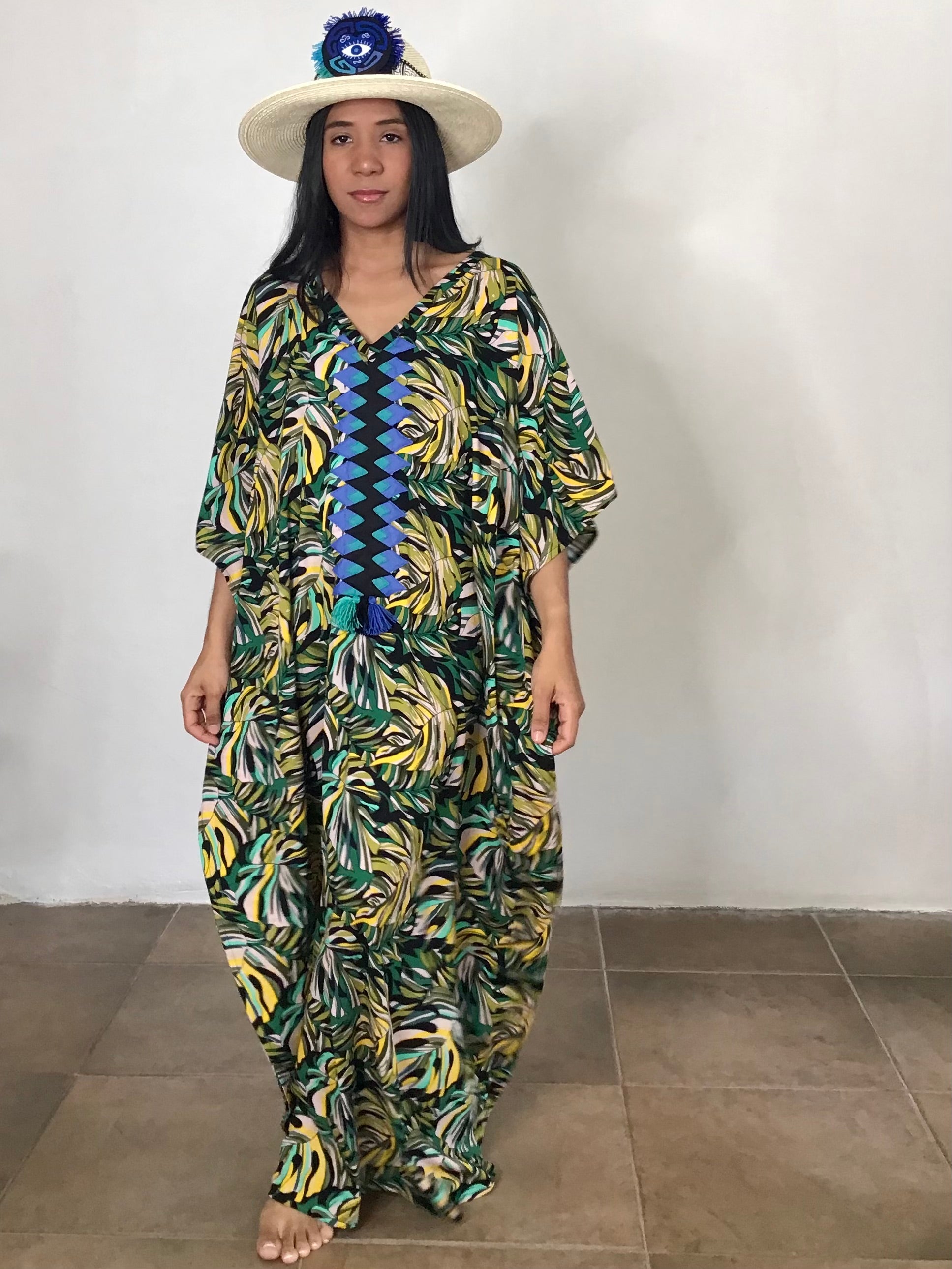 Nido Kaftan Pintas Coiba, kaftan artesanal hecho a mano en Panamá