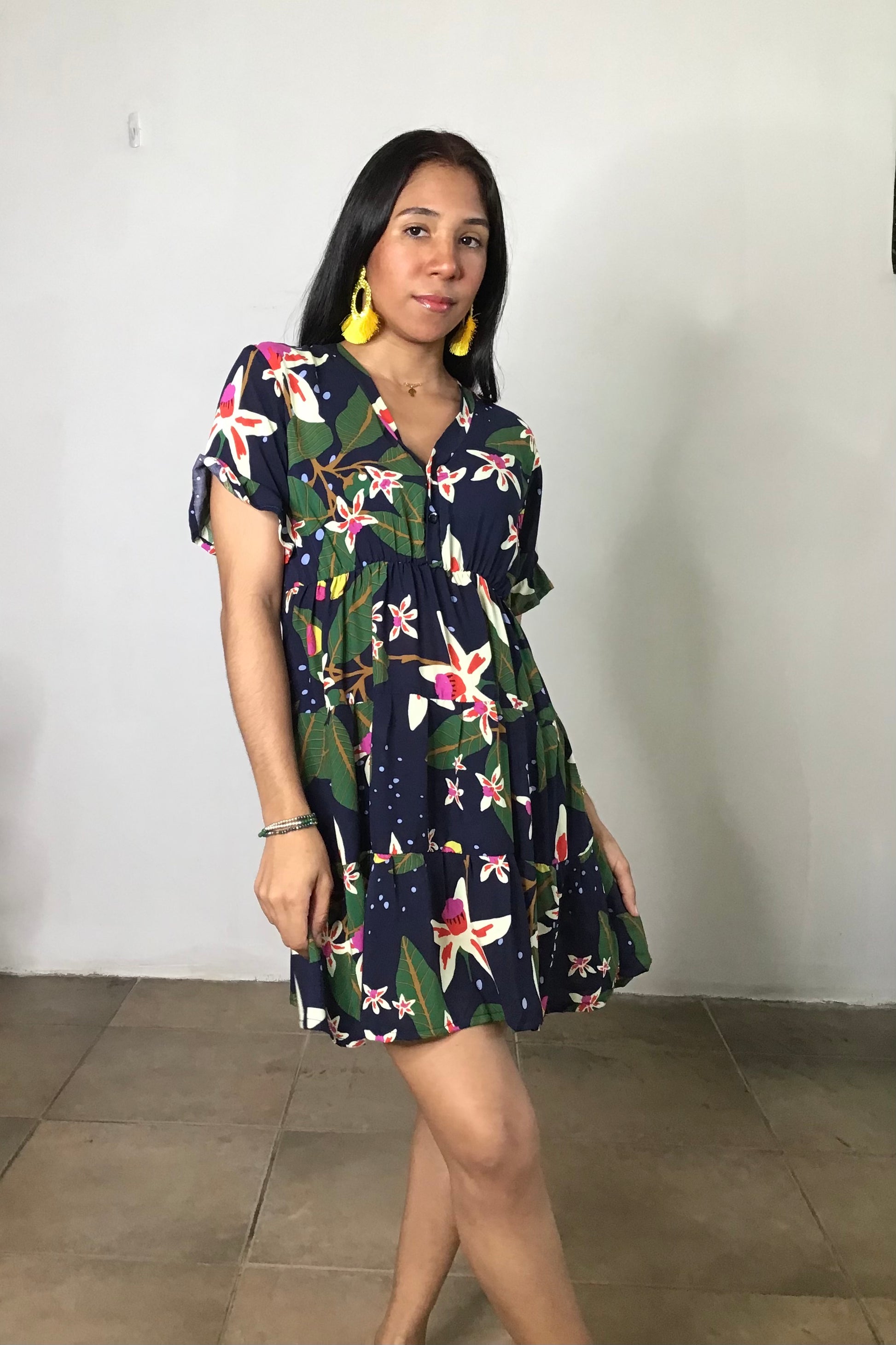  Pollera Dress Tropicana, handcrafted in Panama