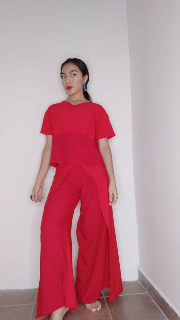 Red Wepa Pant