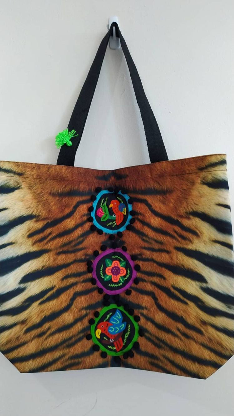 Multi Mola Tiger Tote