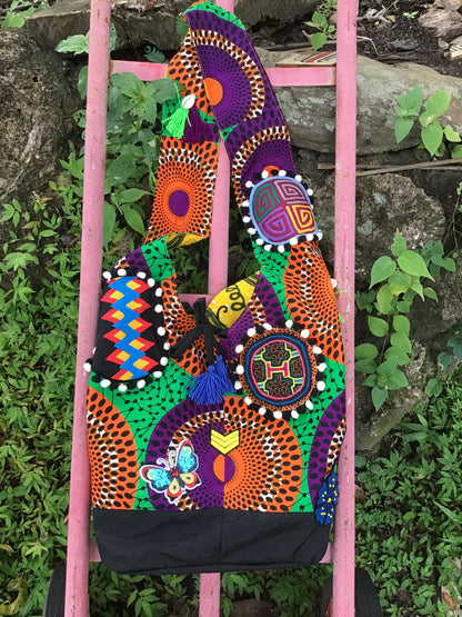 Boho Bag - Mola, Pintas, Shipibo patches