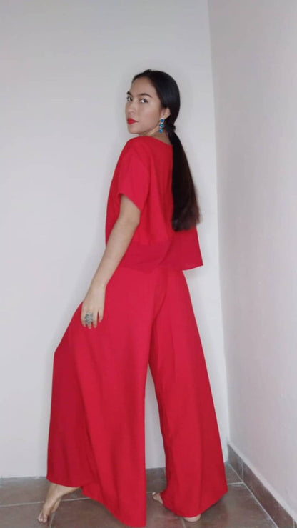 Red Wepa Pant