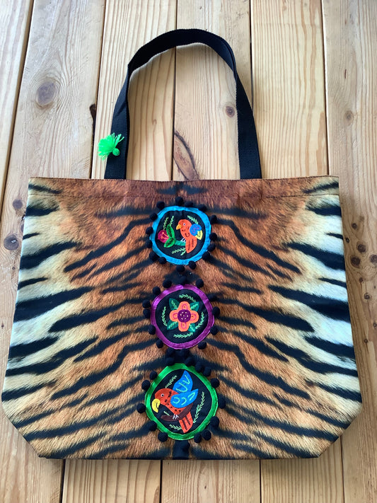 Multi Mola Tiger Tote