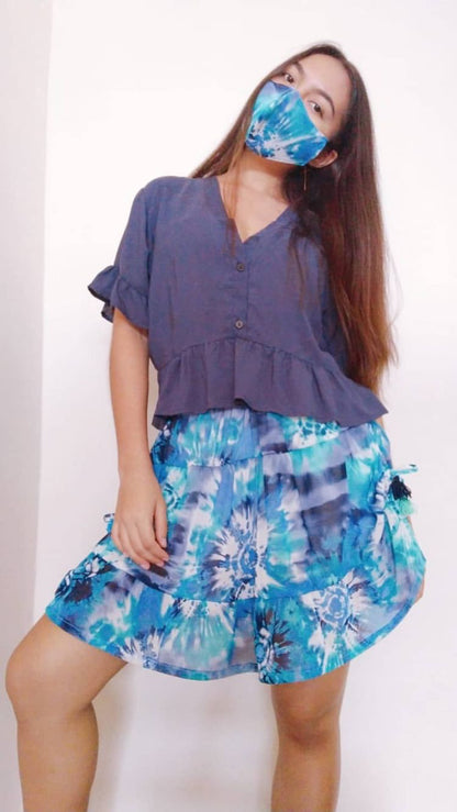 Ocean Tie Dye Mariposa Skirt