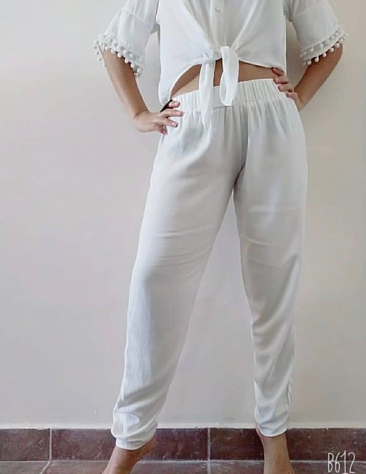 Solid Basic Long Pant