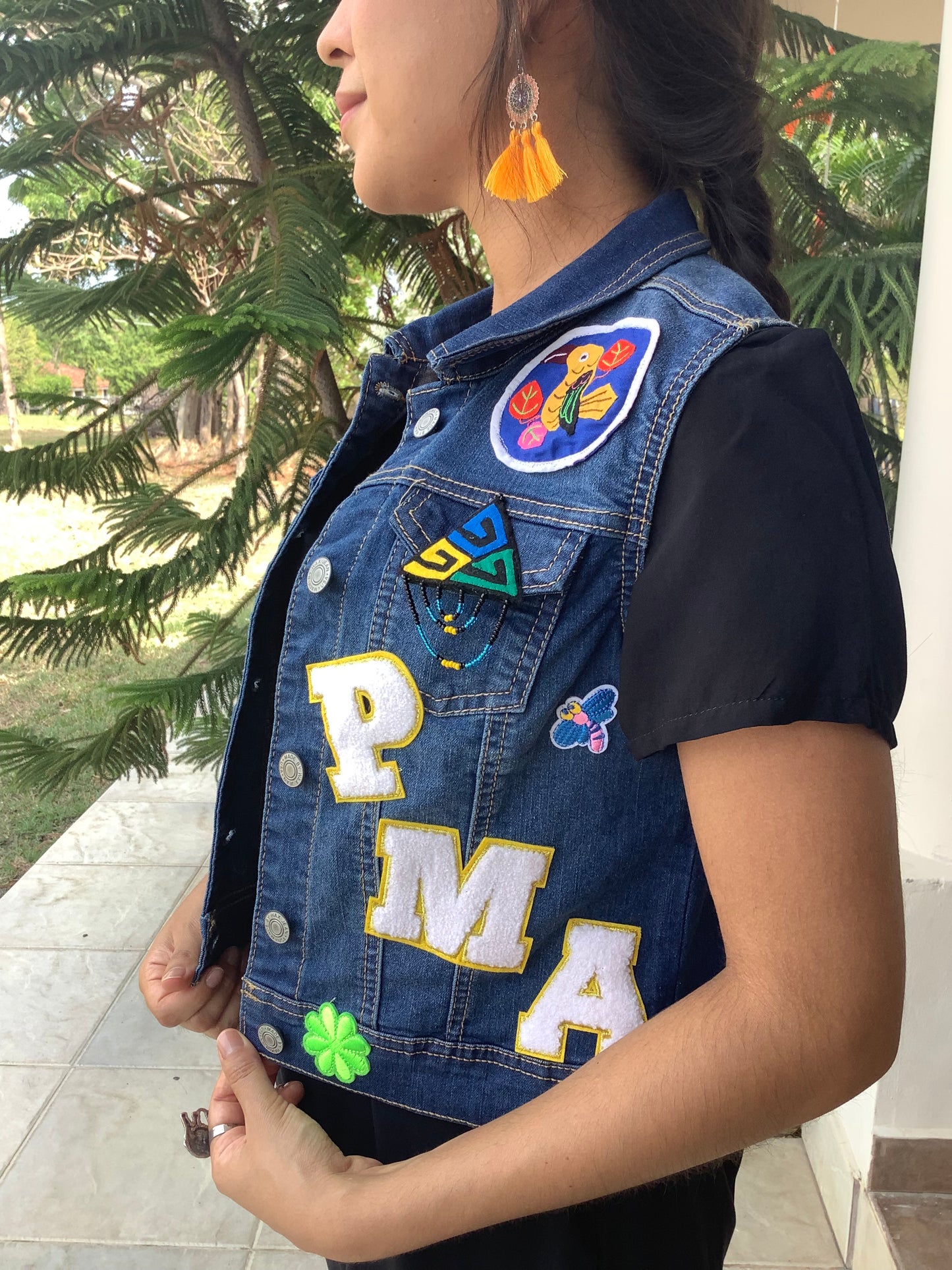 Multi Mola Upcycled Denim Vest