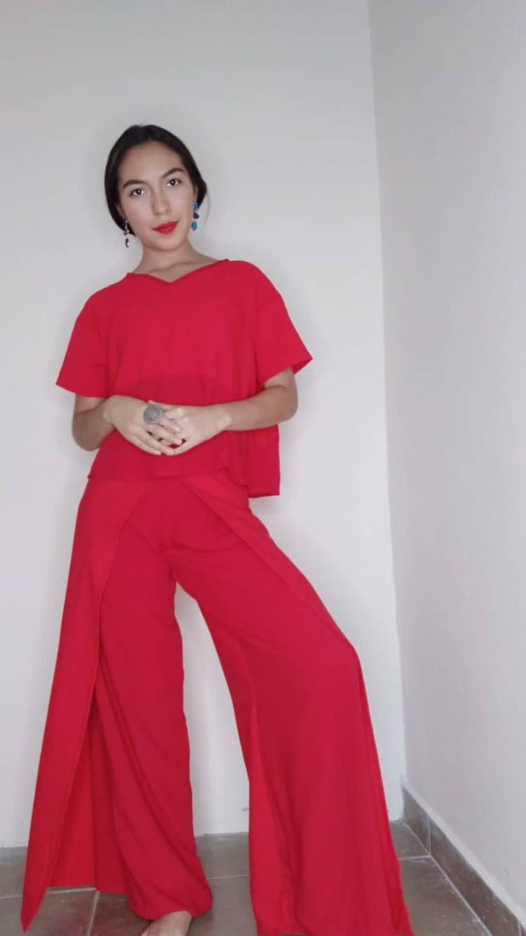 Red Wepa Pant