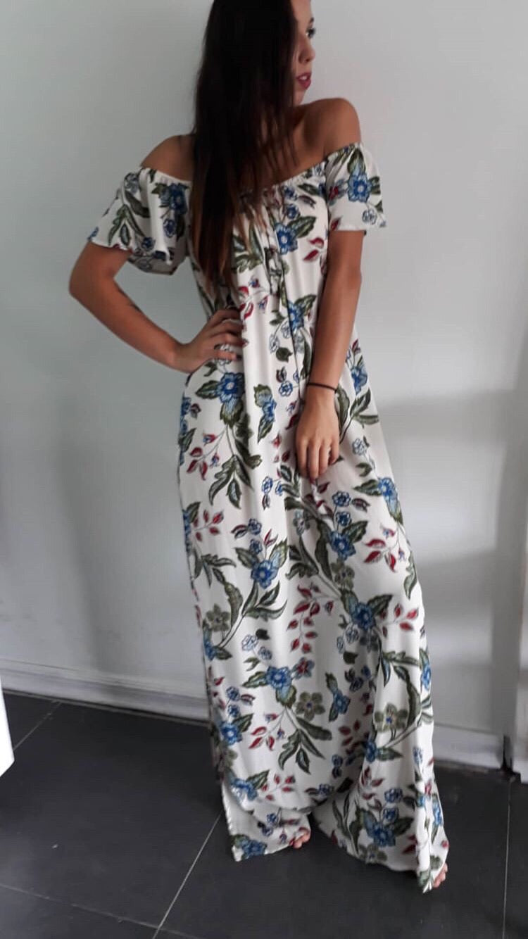 Ruffle Maxi Dress Pastiche