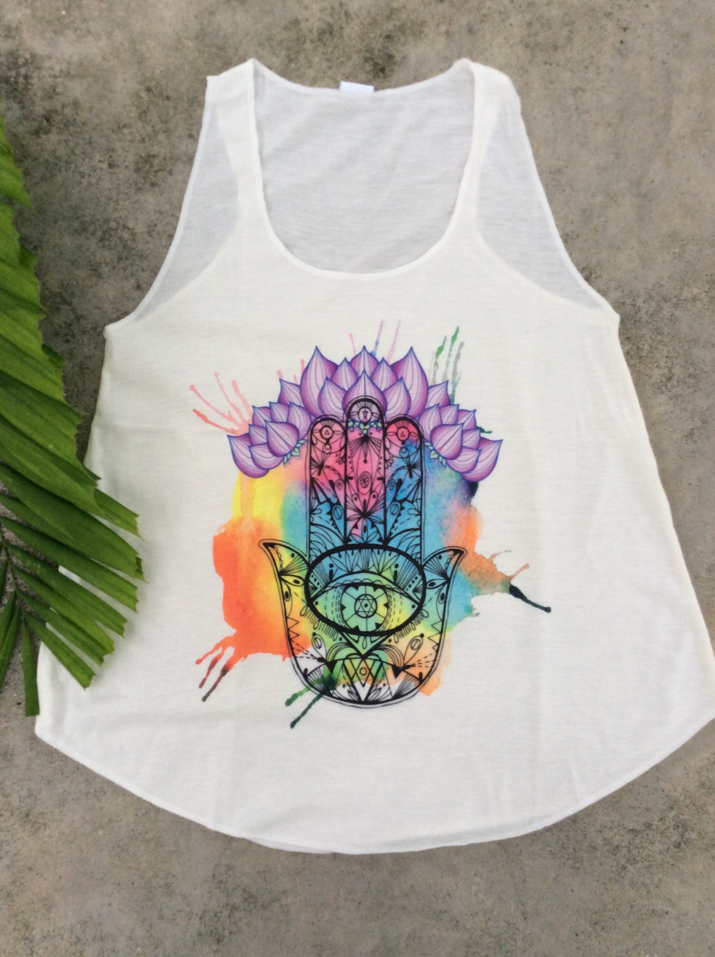 Rainbow Hamsa Tank